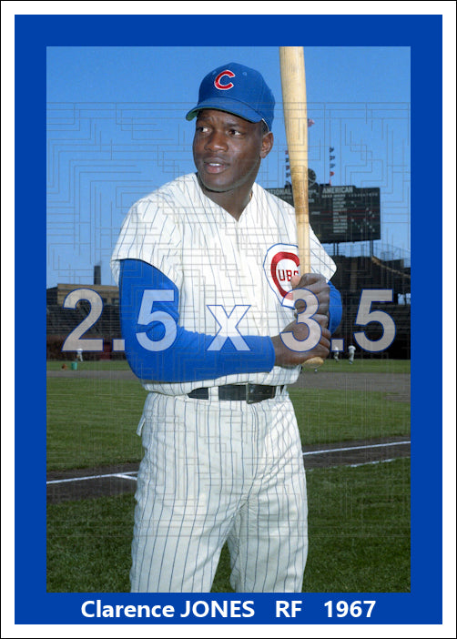 Clarence Jones - 1967 Chicago Cubs - choose a size & style