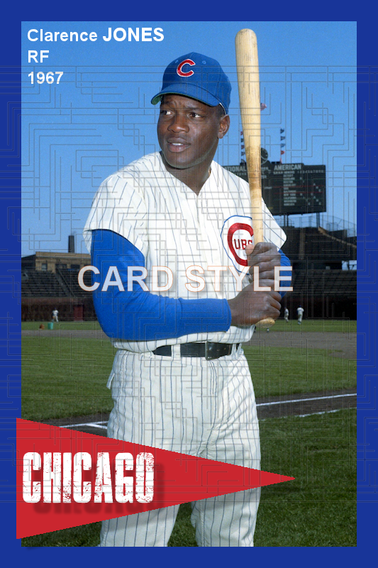 Clarence Jones - 1967 Chicago Cubs - choose a size & style