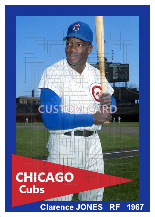 Clarence Jones - 1967 Chicago Cubs - choose a size & style