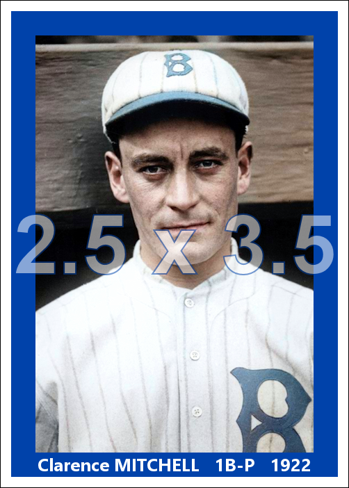 Clarence Mitchell - 1922 Brooklyn Robins - choose a size & style