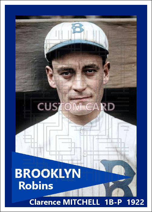 Clarence Mitchell - 1922 Brooklyn Robins - choose a size & style