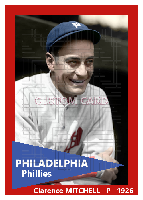 Clarence Mitchell - 1926 Philadelphia Phillies - choose a size & style