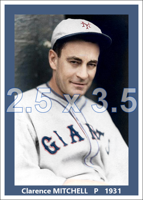 Clarence Mitchell - 1931 New York Giants - choose a size & style