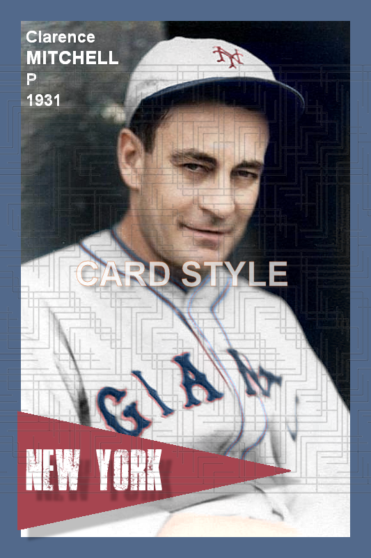 Clarence Mitchell - 1931 New York Giants - choose a size & style