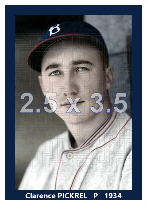 Clarence Pickrel - 1934 Boston Braves - choose a size & style