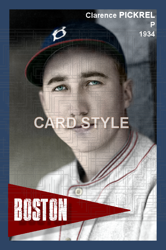 Clarence Pickrel - 1934 Boston Braves - choose a size & style