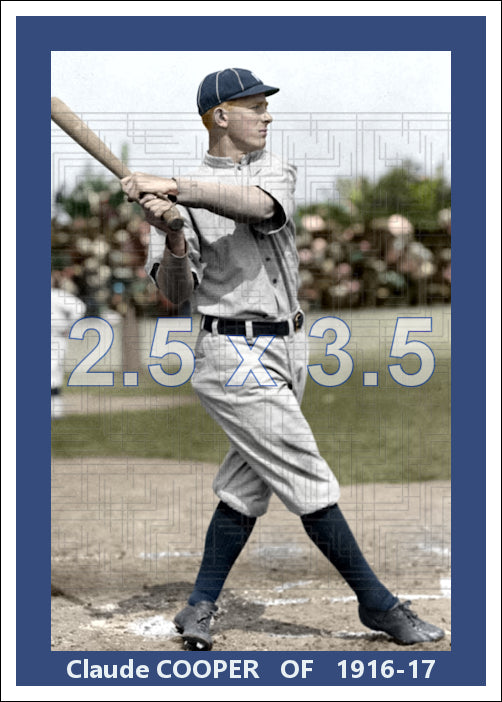 Claude Cooper - 1916-17 Philadelphia Phillies - choose a size & style