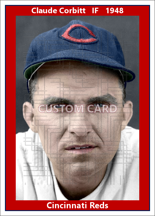 Claude Corbitt - 1948 Cincinnati Reds - choose a size & style