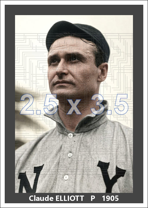 Claude Elliott - 1905 New York Giants - choose a size & style