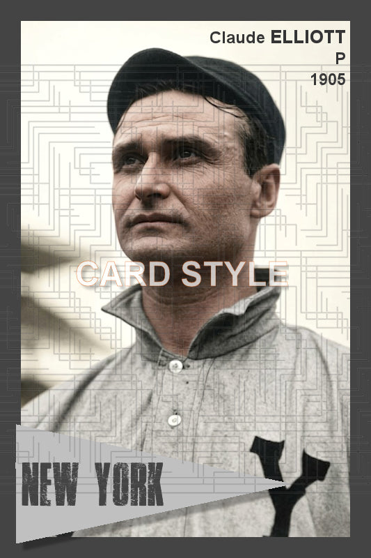 Claude Elliott - 1905 New York Giants - choose a size & style
