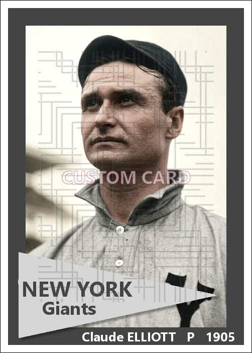 Claude Elliott - 1905 New York Giants - choose a size & style