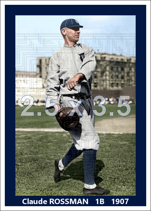 Claude Rossman - 1907 Detroit Tigers - choose a size & style