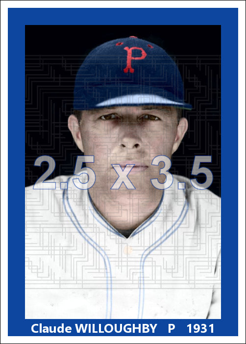 Claude Willoughby - 1931 Pittsburgh Pirates - choose a size & style