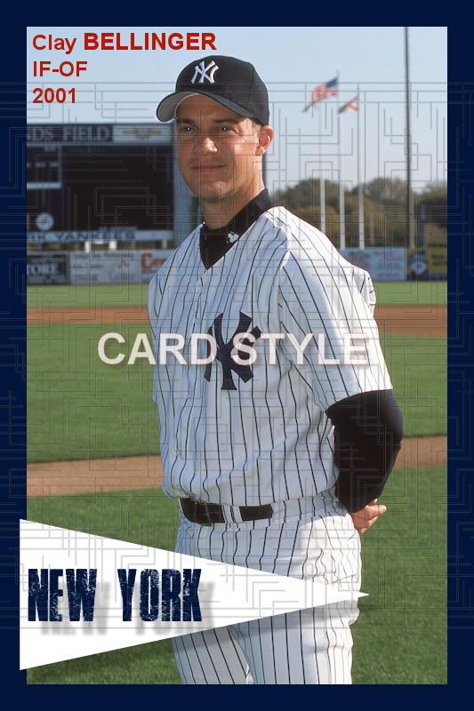 Clay Bellinger - 2001 New York Yankees - choose a size & style