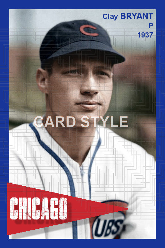 Clay Bryant - 1937 Chicago Cubs - choose a size & style