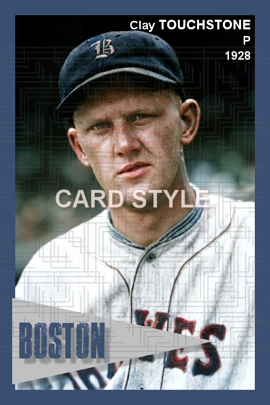 Clay Touchstone - 1928 Boston Braves - choose a size & style
