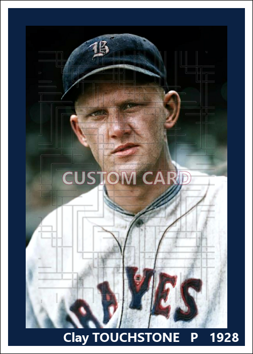 Clay Touchstone - 1928 Boston Braves - choose a size & style