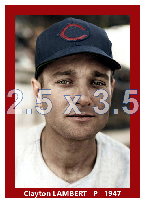 Clayton Lambert - 1947 Cincinnati Reds - choose a size & style