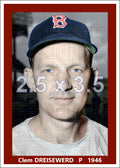 Clem Dreisewerd - 1946 Boston Red Sox - choose a size & style