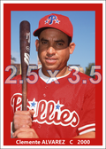 Clemente Alvarez - 2000 Philadelphia Phillies - choose a size & style