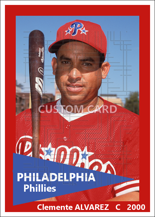 Clemente Alvarez - 2000 Philadelphia Phillies - choose a size & style