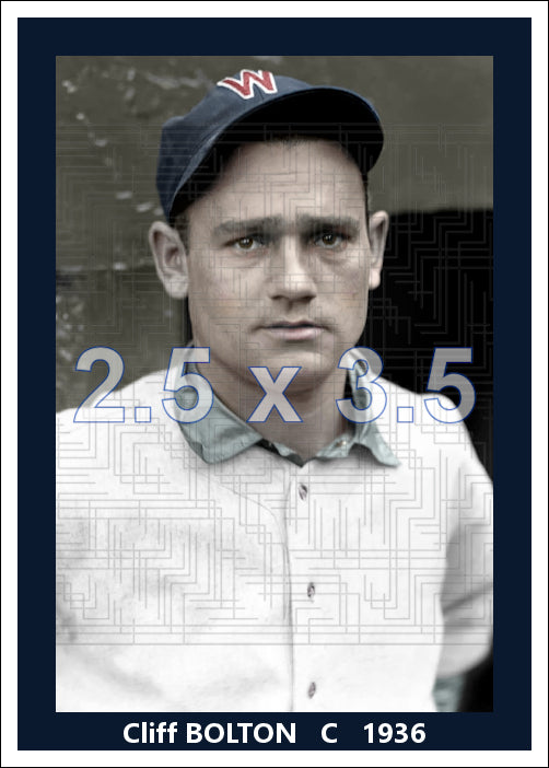 Cliff Bolton - 1936 Washington Senators - choose a size & style