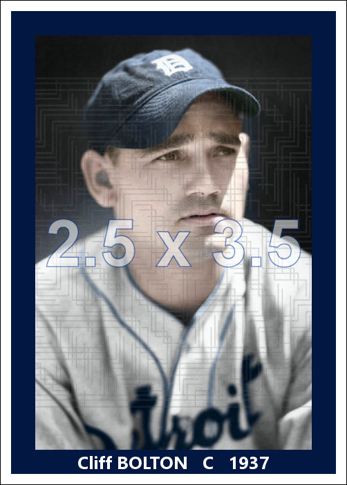 Cliff Bolton - 1937 Detroit Tigers - choose a size & style