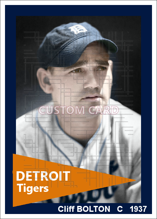 Cliff Bolton - 1937 Detroit Tigers - choose a size & style