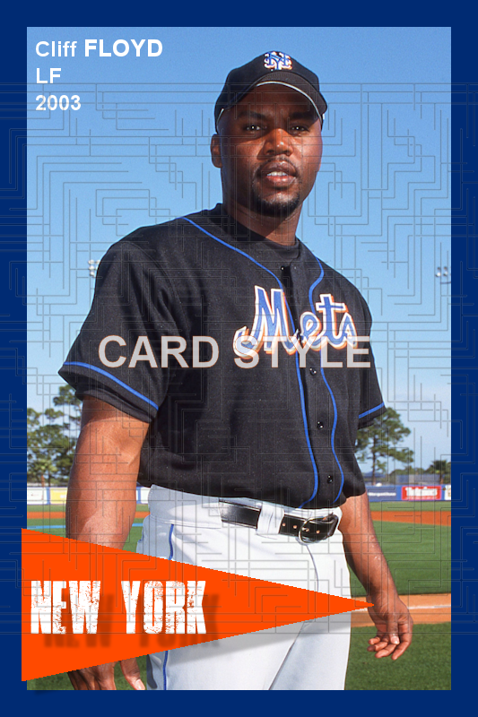 Cliff Floyd - 2003 New York Mets - choose a size & style
