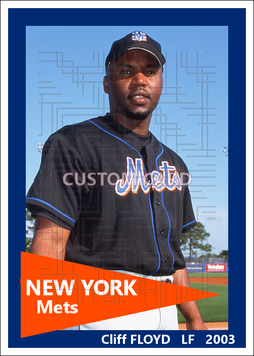 Cliff Floyd - 2003 New York Mets - choose a size & style