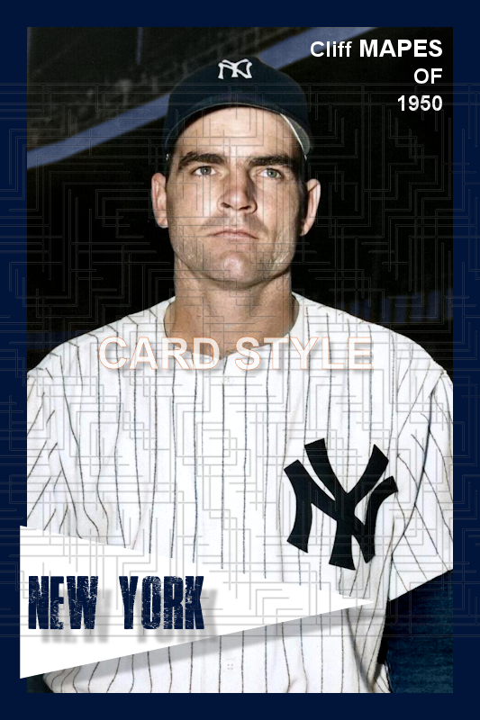 Cliff Mapes - 1950 New York Yankees - choose a size & style