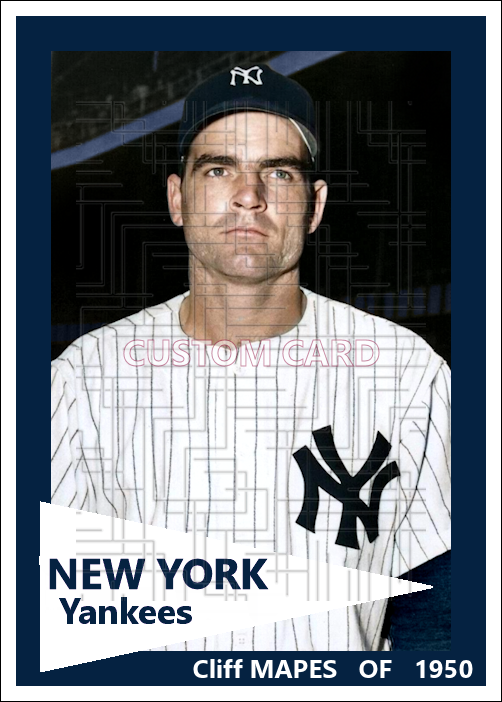 Cliff Mapes - 1950 New York Yankees - choose a size & style