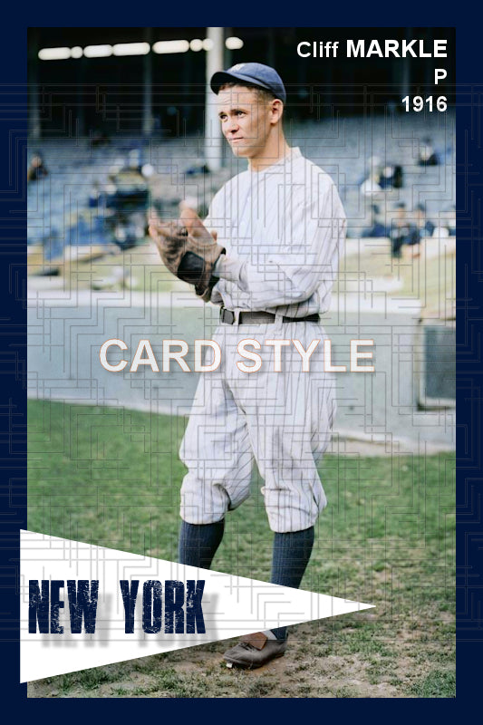 Cliff Markle - 1916 New York Yankees - choose a size & style