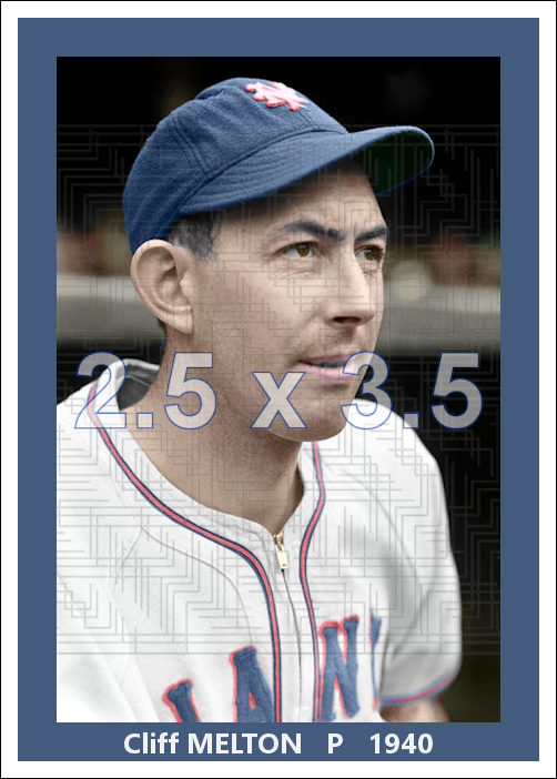 Cliff Melton - 1940 New York Giants - choose a size & style