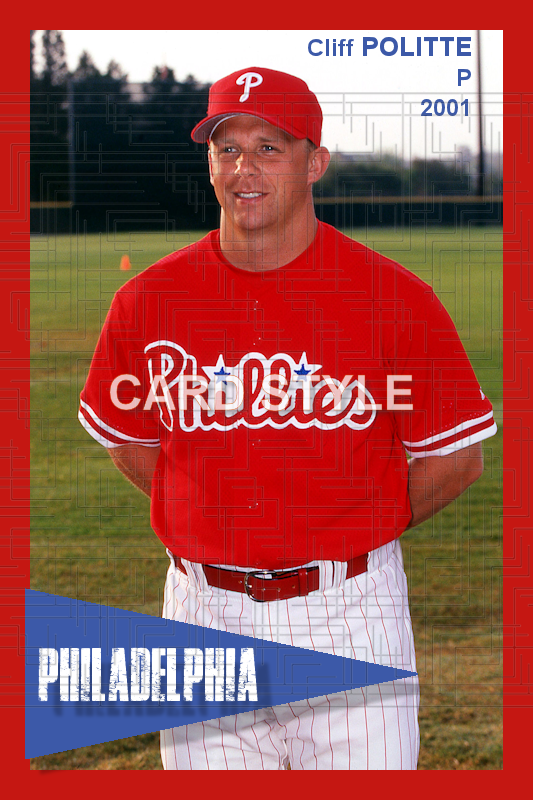 Cliff Politte - 2001 Philadelphia Phillies - choose a size & style