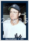 Clint Courtney - 1951 New York Yankees - choose a size & style
