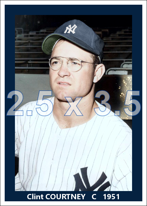 Clint Courtney - 1951 New York Yankees - choose a size & style