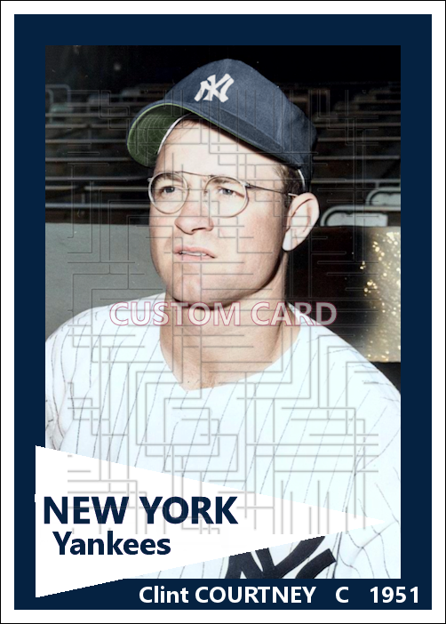 Clint Courtney - 1951 New York Yankees - choose a size & style