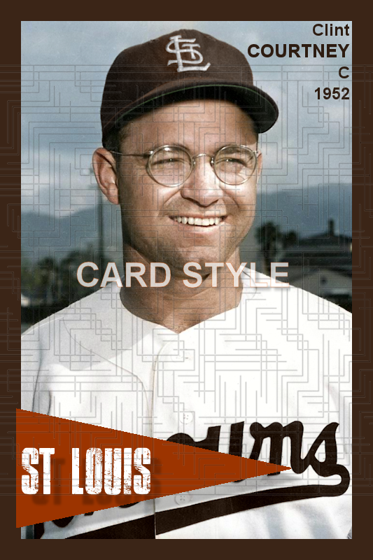 Clint Courtney - 1952 St. Louis Browns - choose a size & style