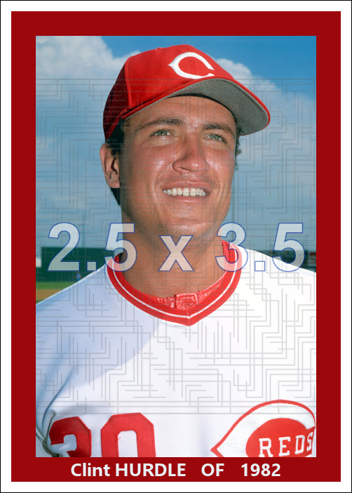 Clint Hurdle - 1982 Cincinnati Reds - choose a size & style