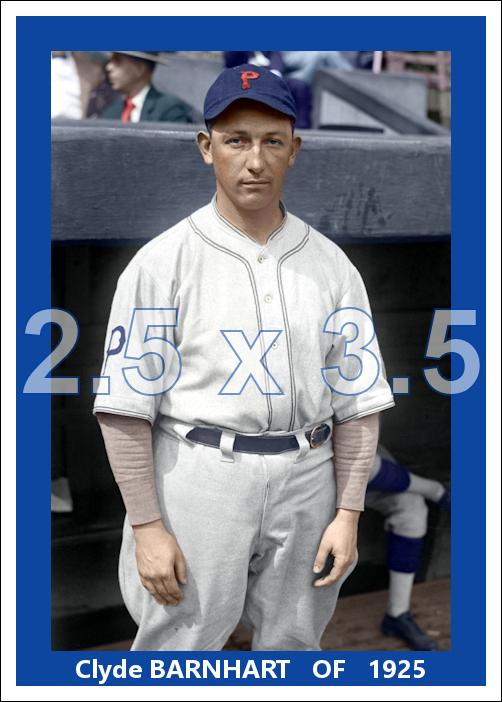 Clyde Barnhart - 1925 Pittsburgh Pirates - choose a size & style