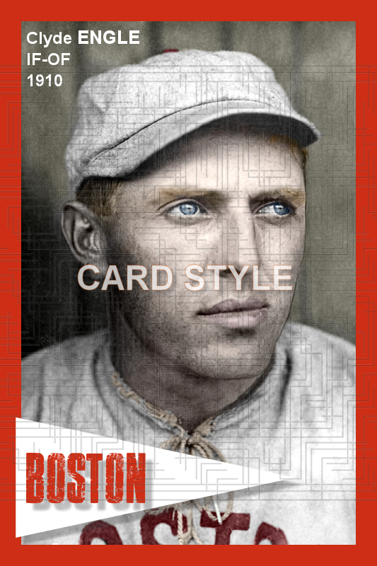 Clyde Engle - 1910 Boston Red Sox - choose a size & style
