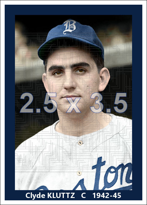 Clyde Kluttz - 1942-45 Boston Braves - choose a size & style