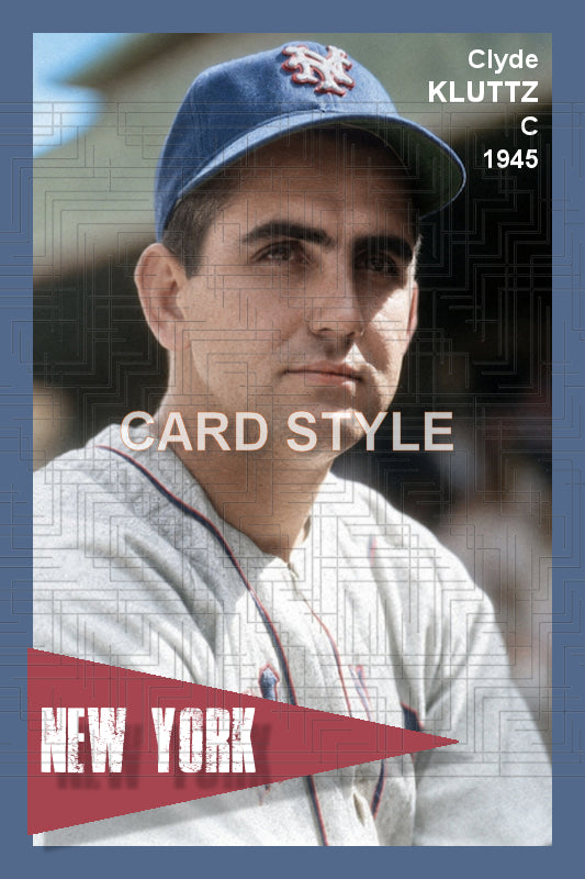Clyde Kluttz - 1945 New York Giants - choose a size & style