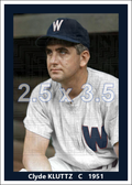 Clyde Kluttz - 1951 Washington Senators - choose a size & style