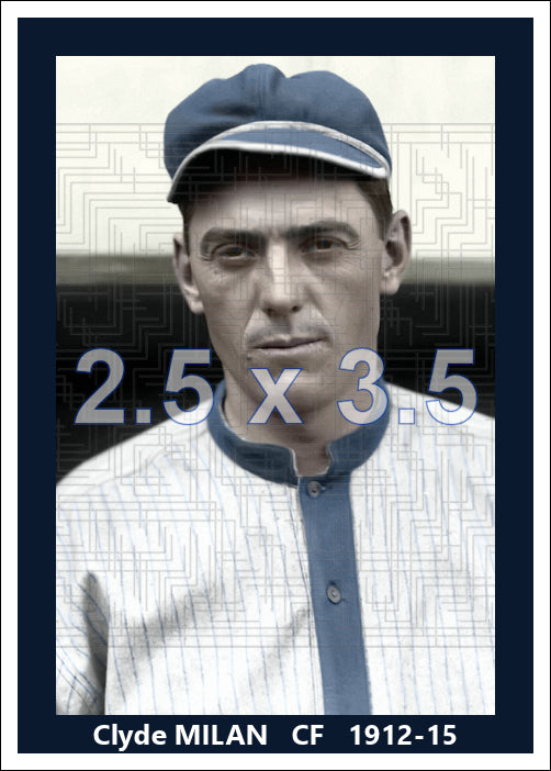 Clyde Milan - 1912-15 Washington Senators - choose a size & style