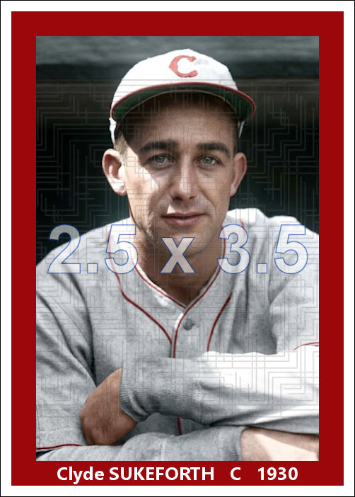 Clyde Sukeforth - 1930 Cincinnati Reds - choose a size & style