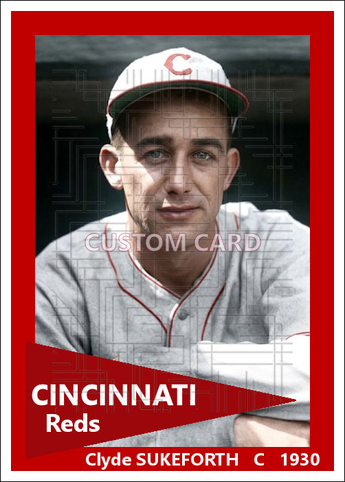 Clyde Sukeforth - 1930 Cincinnati Reds - choose a size & style