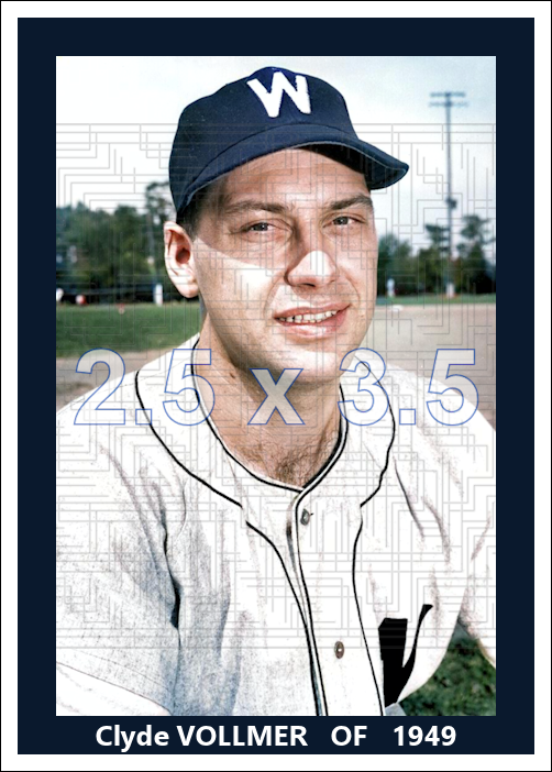 Clyde Vollmer - 1949 Washington Senators - choose a size & style