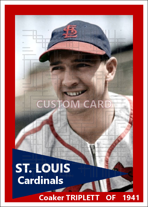 Coaker Triplett - 1941 St. Louis Cardinals - choose a size & style
